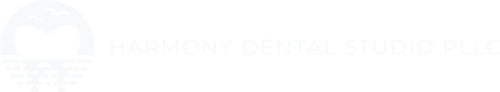 Harmony Dental Studio logo in white